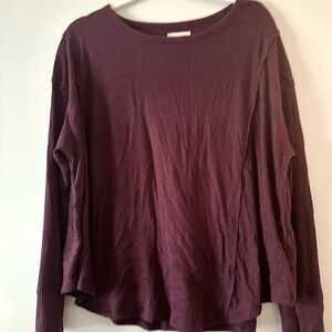Target knox rose maroon long sleeve top
